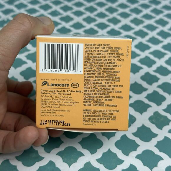 Lanocreme Energizing Vitamin C & Collagen Night Cream 1.76 oz - Picture 6 of 6